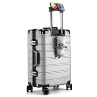 Серебристо-серый [Модернизированная модель подстаканника с благородной алюминиевой рамой] Бесшумное амортизирующее тормозное колесо