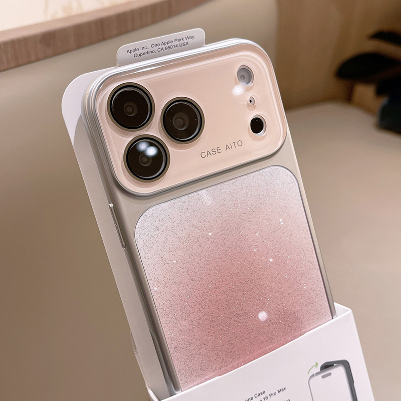 Xuanmi Phone Case Suitable for Apple 17 Pro Max, New Gradient Glitter Large Window iPhone 16 Pro Full Coverage, 15 Pro High-End Korean Style, ins Trendy Girl Style Hard Case, Niche Creative and Simple Xuanmi Phone Case Suitable for Apple 17 Pro Max, New Gradient Glitter Large Window iPhone 16 Pro Full Coverage, 15 Pro High-End Korean Style, ins Trendy Girl Style Hard Case, Niche Creative and Simple
