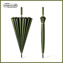 24 bone Britain light extravagant umbrella long handle umbrella male large double straight pole umbrella female manual clear and rain dual-use retro