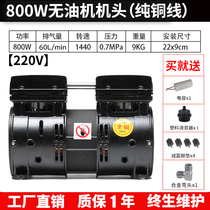 Flying Leopard Air Compressor Original loading head No oil silent Silent Punching Air Pump Copper Wire Motor Host Pump Head Air Pump Accessories