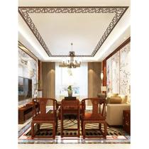 Chinese style ceiling corner line waist line acrylic mirror wall sticker border pattern living room background wall decorative strip