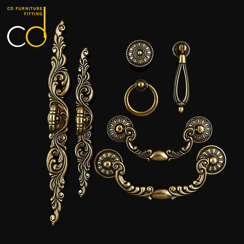 CD super-generation European single-hole pull ring pendant drawer antique small handle clothes overall cabinet door handle shoe cabinet wine cabinet handle