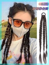 Sweet and cool girl natural twist braid fishbone braids bubble braids hot girls wig ponytail daily ponytail boxing braids