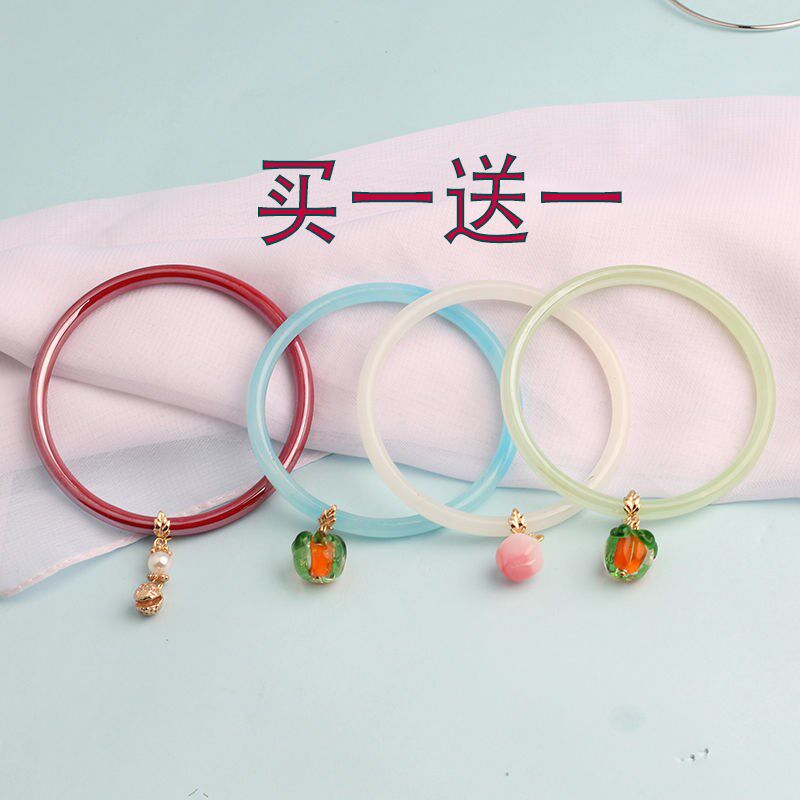 Purple Jingle Bracelet A pair of female Xia Jadeite Bracelet