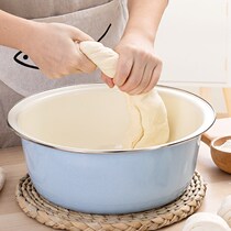  Hair-facing basin Home with cover old fashioned enamel hand and face basin thickened kneading basin not sticky and labor-saving cover-basin