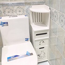 Toilet Shelve Toilet Containing Shelf Floor Free Stiletto Bathroom Corner Rack Toilet Bowl Wash Terrace Side Cabinet