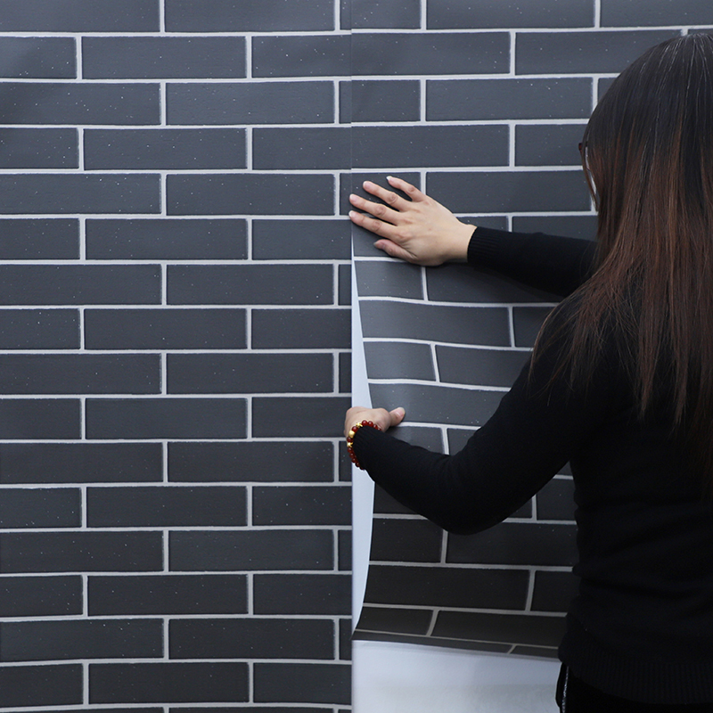 Self-Adhesive 3D Wall Stickers Waterproof and Moisture-Proof Wallpaper for Bedroom, Warm and Realistic Brick Background Wall, Trendy Decoration Self-Adhesive 3D Wall Stickers Waterproof and Moisture-Proof Wallpaper for Bedroom, Warm and Realistic Brick Background Wall, Trendy Decoration