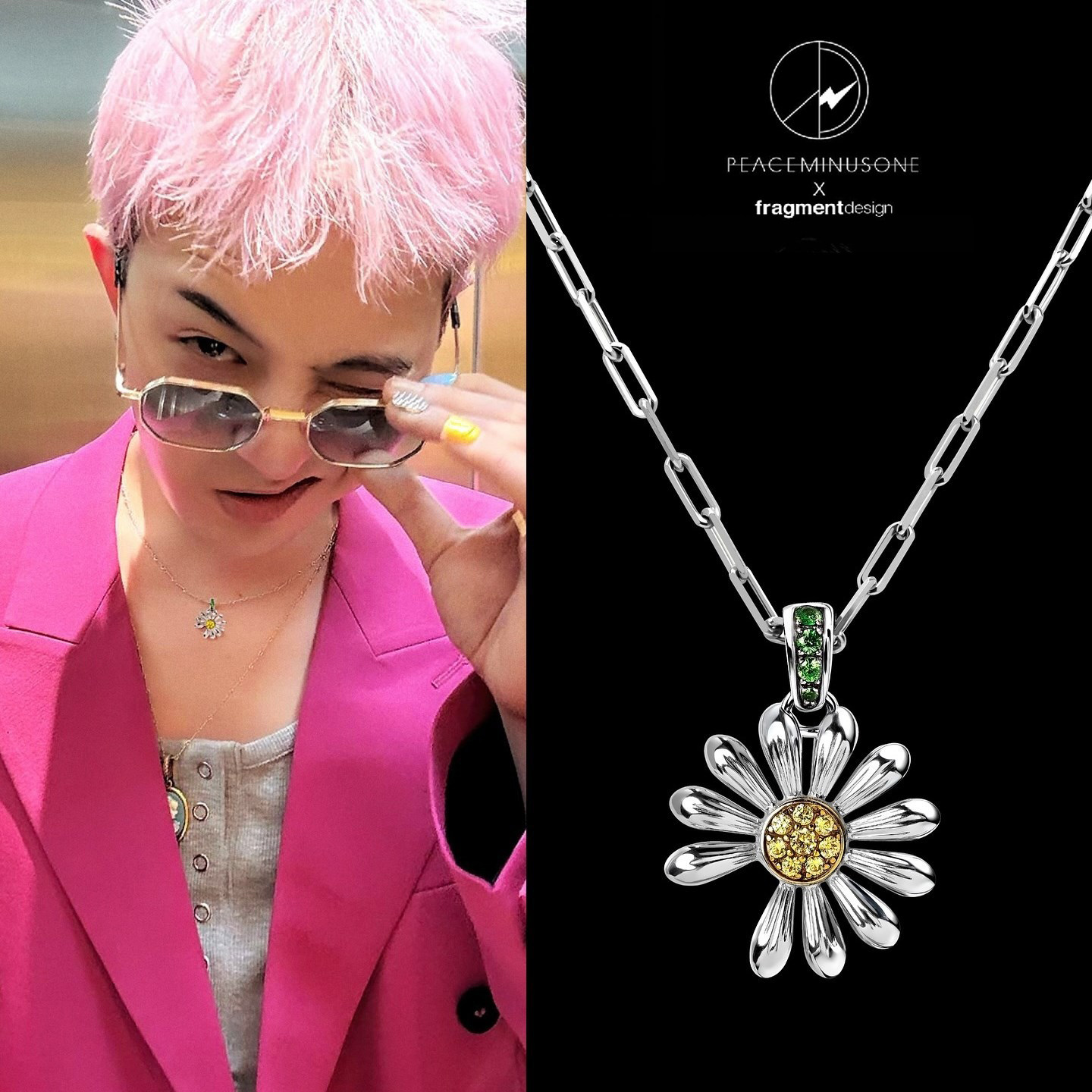 Official peaceminusone x jacob co-branded g-dragon gd daisy