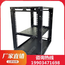 Acoustic Rack Bracket Shelve 12u Cabinet Simple Open 19 Inch Mobile Aviation Power Amplifier Case