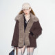 DIDDIMODA drawstring fur coat