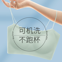 Thin-style vest-style harness merry-back integrated bra No steel ring sports lingerie women small breasts coaly anti-walking light bra