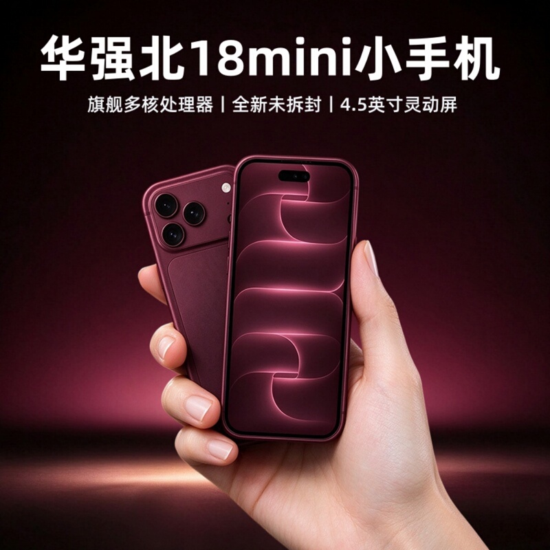 Huaqiangbei's New 18Mini Small Phone with Dynamic Island, Mini Smart Budget Android Gaming Phone for Students and Children as a Backup Huaqiangbei's New 18Mini Small Phone with Dynamic Island, Mini Smart Budget Android Gaming Phone for Students and Children as a Backup