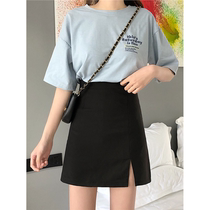 Big Code Woman Dress Fat Mm Suitable For Hip Thigh Thick Skirt Summer New Fat Sister Half Body Dress Slim Fit a short skirt