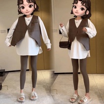 (Xi Xi) Maternity wear autumn new style irregular hem versatile vest