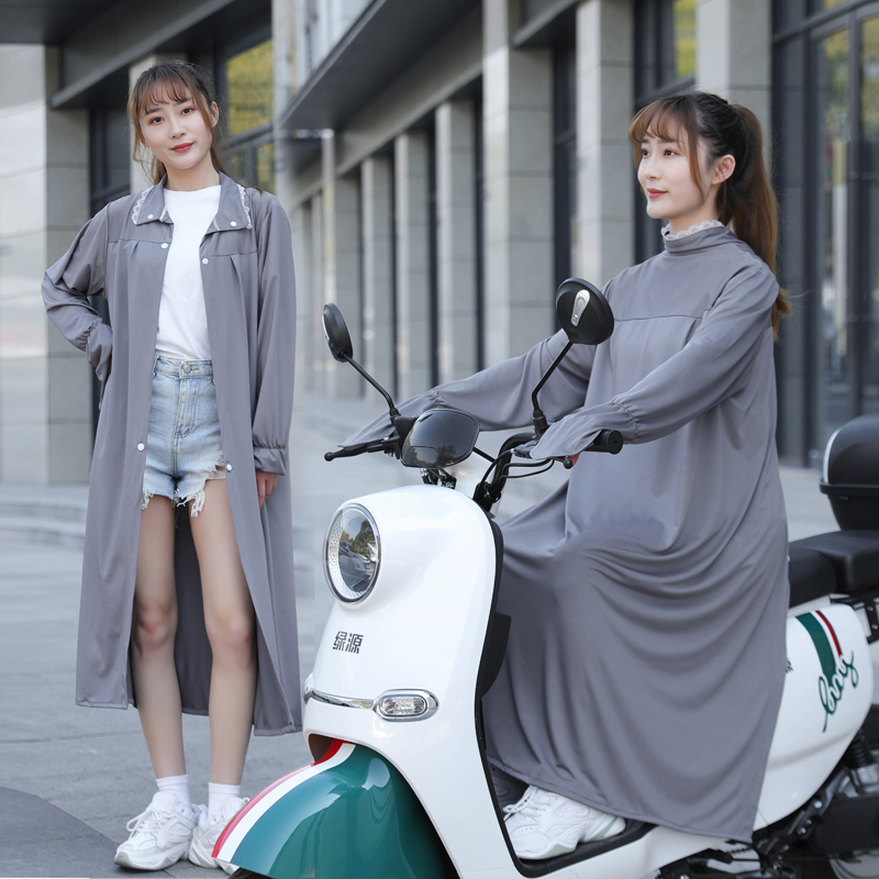 Sun Protection Clothing for Women, Long Style, Full Body, Electric Vehicle Sun Protection, Summer Full Coverage, Riding Electric Bike, Motorcycle Sun Protection Clothing
