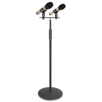 Sound Ha Double Head Four Heads Microphone Bracket Landing Style Live Conference Discours Enregistrement Mcframe Standing Mike Shelf