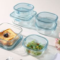 T4kzi German glass lunch box with lunch box for office workers lunch bowl fruit microwave heating special box