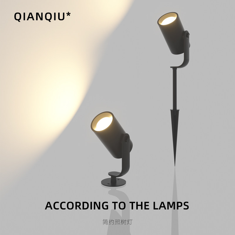 New waterproof photo-tree light Landscape LED spotlight outdoor door head projection lamp Shooting Tree Light Patio to plug in the spotlight