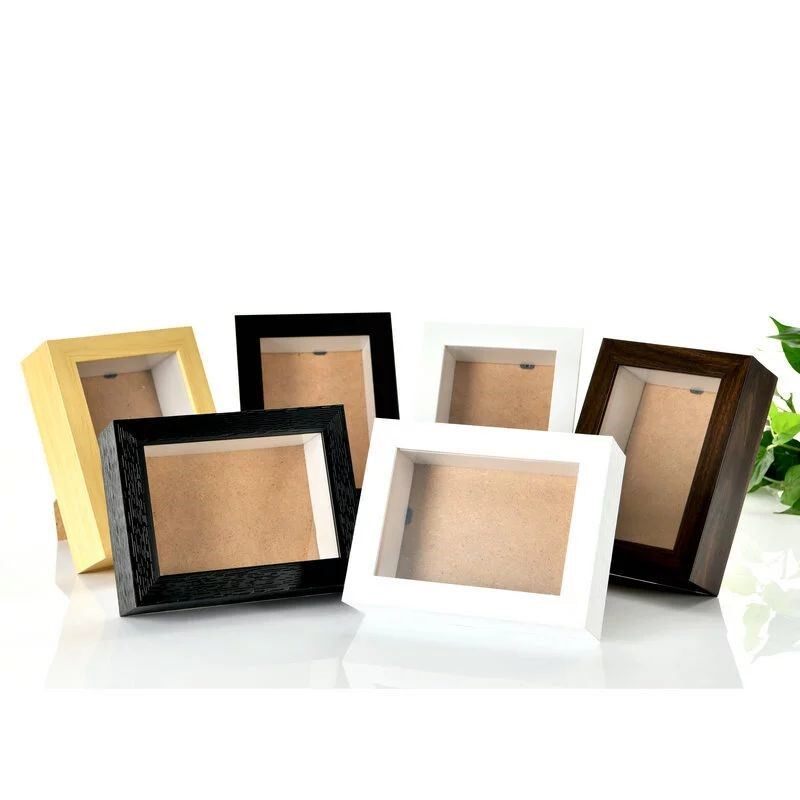 Hollow photo frame 5cm eternal flower photo frame resin hollow 5CM6 inch 7 inch 8 inch 12 inch thickened stereo mark