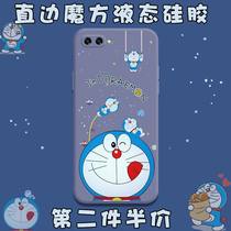 Blue Fat Sub OPPOR11 Mobile Phone Shell DOXA OPPO Dora R11S machine cat Doraemon Ah dream perimeter R11SPLUS Right Angle Side R11PLUS Lens Full Package Soft Shell Ultra