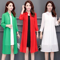 New product sun protection clothing women 2021 summer new chiffon shirt female cardigan shawl middle-aged womens thin air-conditioning shirt