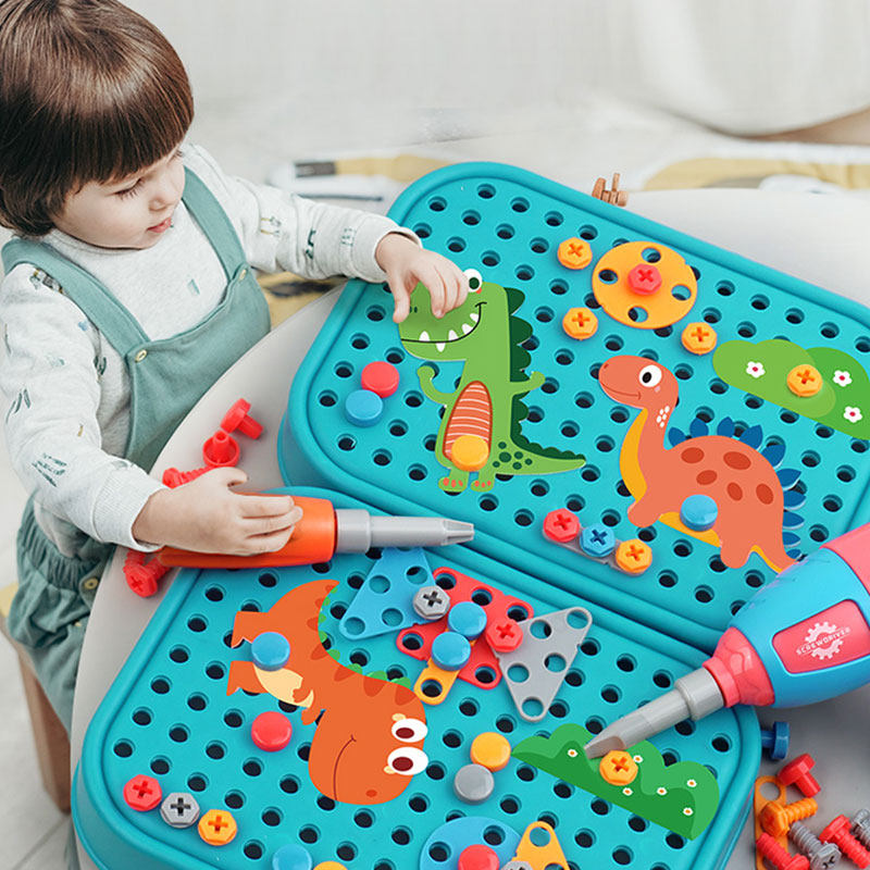 Child screw screw assembly Toys boys repair kits Puzzle Assembled Building Blocks Todrill Thinking Training-Taobao