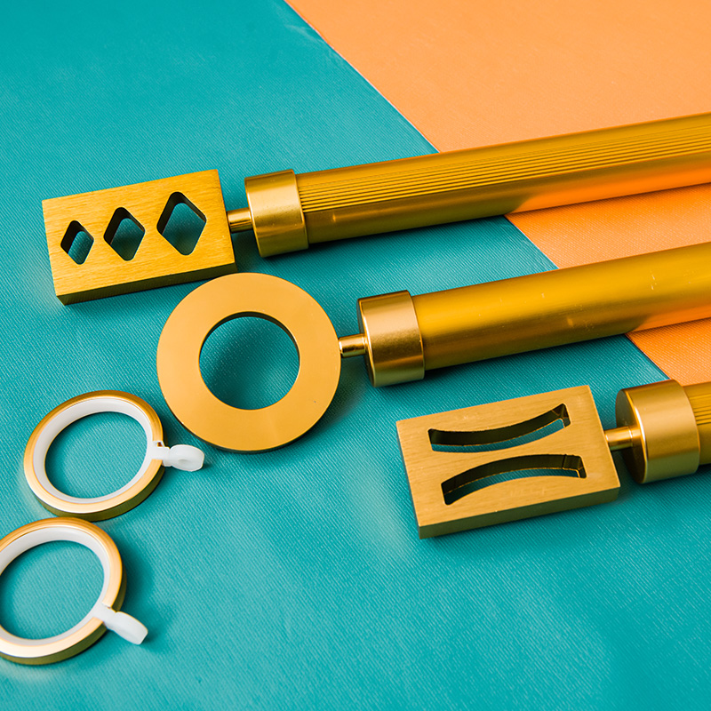 Thickening aluminum alloy curtain rod rod rod rod rod rod rod rod rod rod bedroom bracket accessories