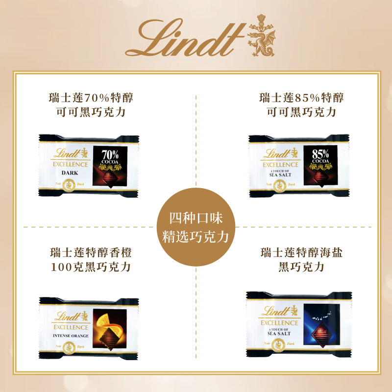 临期 Lindt 瑞士莲 特醇黑巧克力 440g罐裝 双重优惠折后￥88.49包邮包税