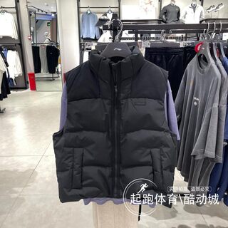 李宁反伍BADFIVE男子2025冬季新款防泼水宽松鸭绒羽绒马甲AMRV029