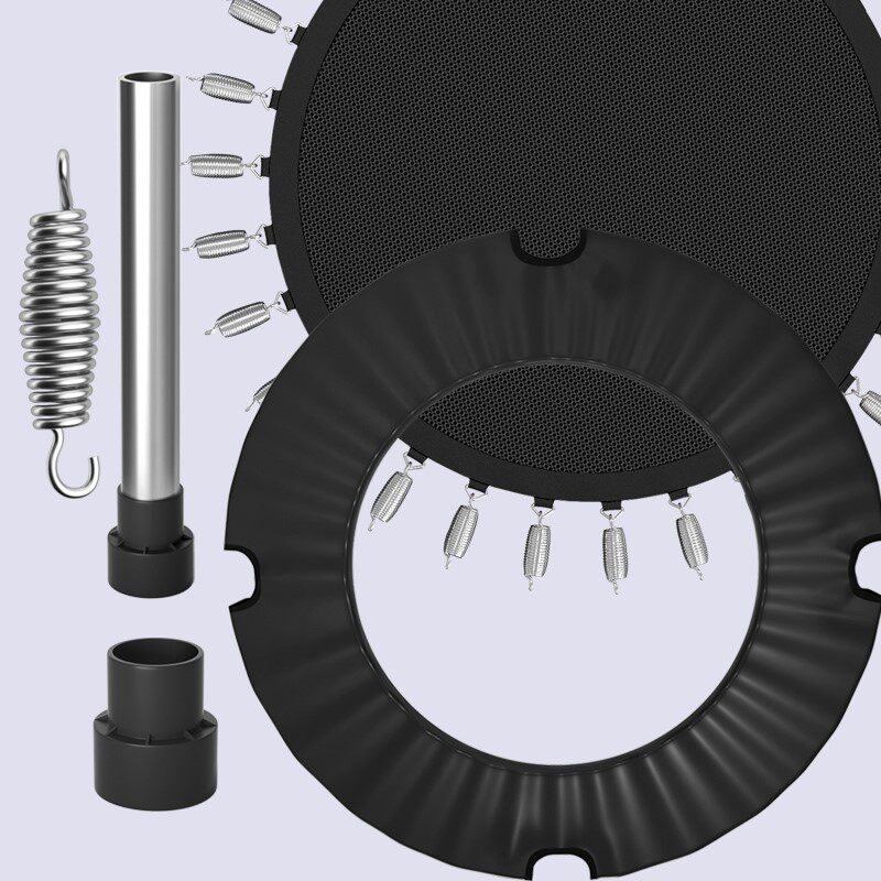 Folding and folding of the trampoline accessories