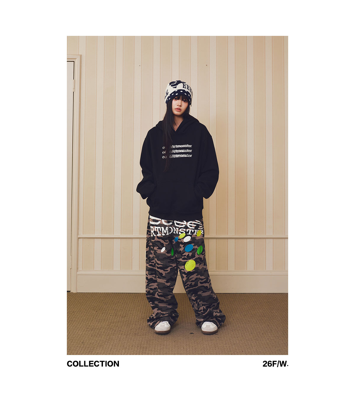 eeeeArtmonster Secret Words Embroidered Hoodie
