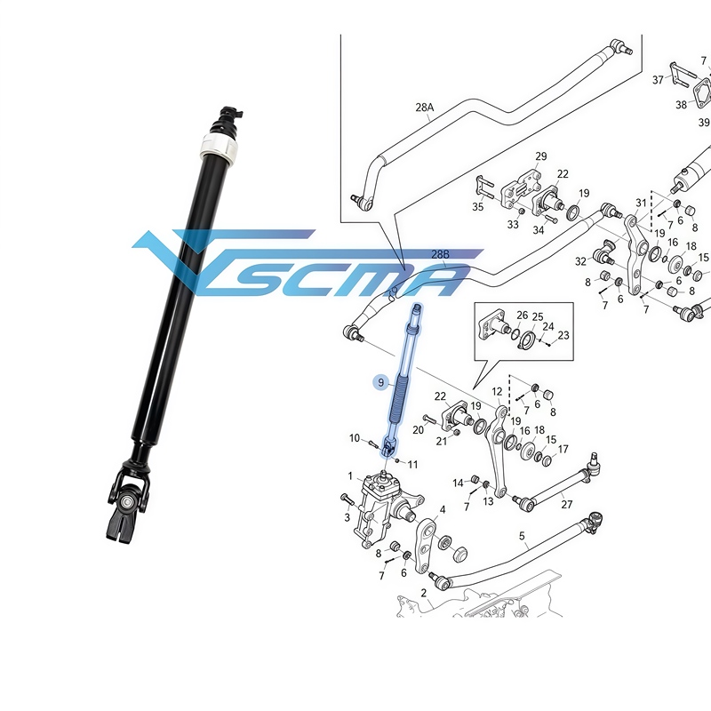 Scania Steering Column 2556855 2812386 2961505 Suitable for P380 Steering Column