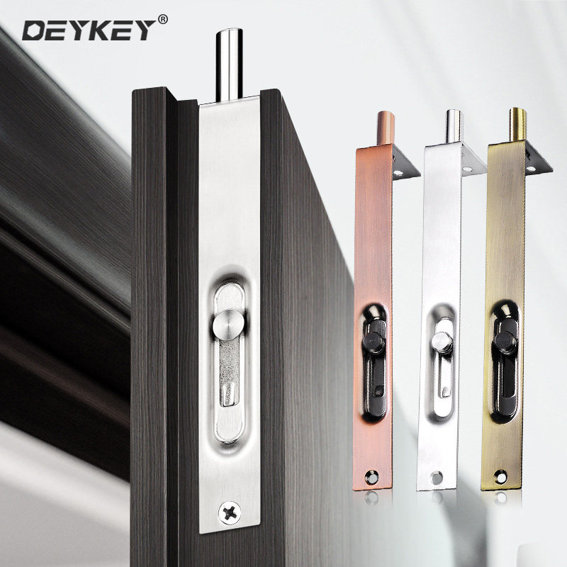 Dark pin stainless steel lengthened heaven and earth insert double open door invisible primary and secondary door wooden door bolt insert metal door-Taobao