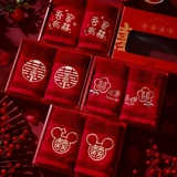 Свадебное полотенце Пара красного HI -Шарактер Женский свадебный набор свадебный подарки Вернуть новые свадебные свадебные запасы