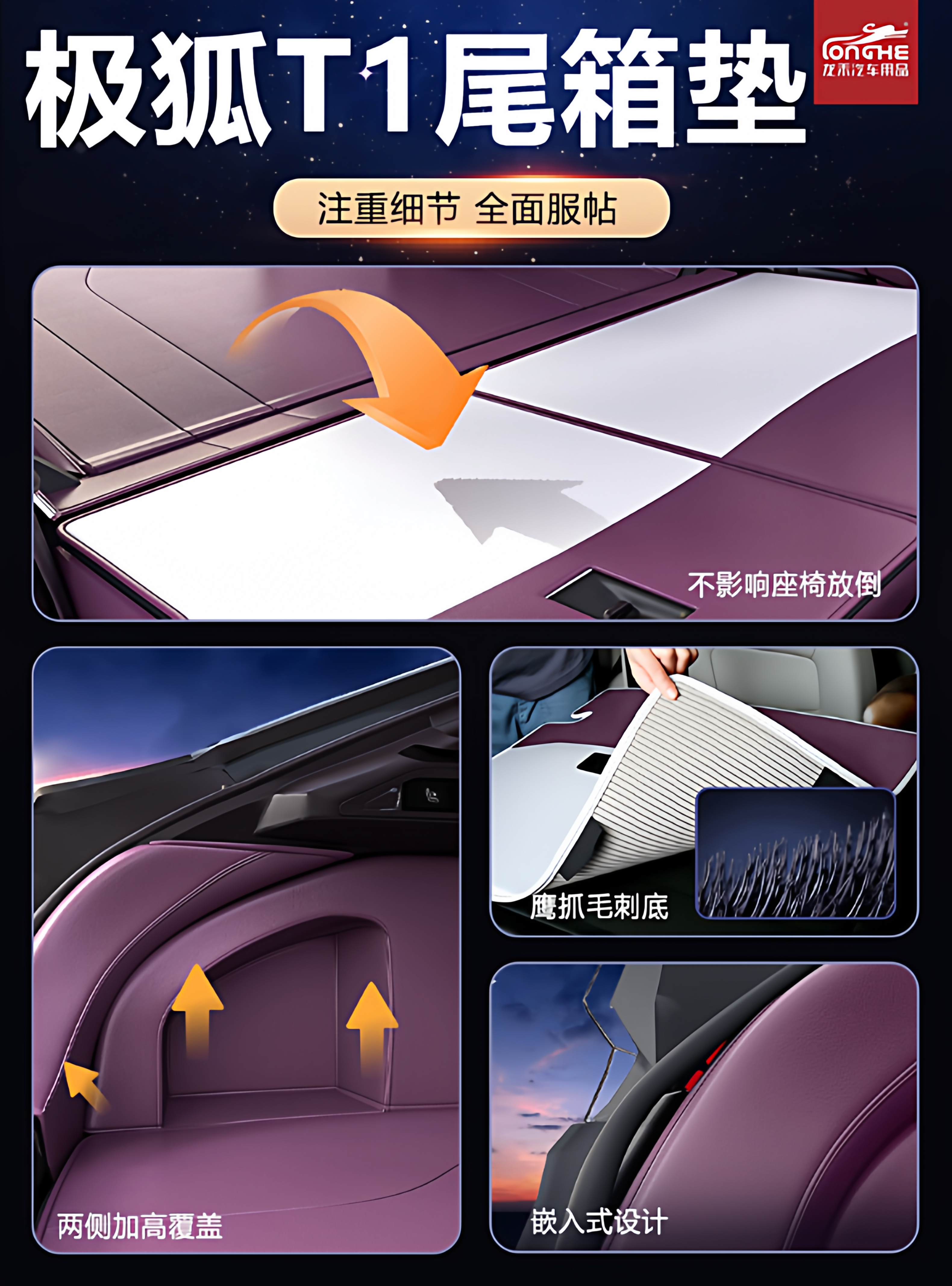 Specially Designed for the 2025 Jixu T1 Trunk Mat, Fully Surrounding the Jixu T1 Trunk Mat, Modification Supplies and Decorative Accessories