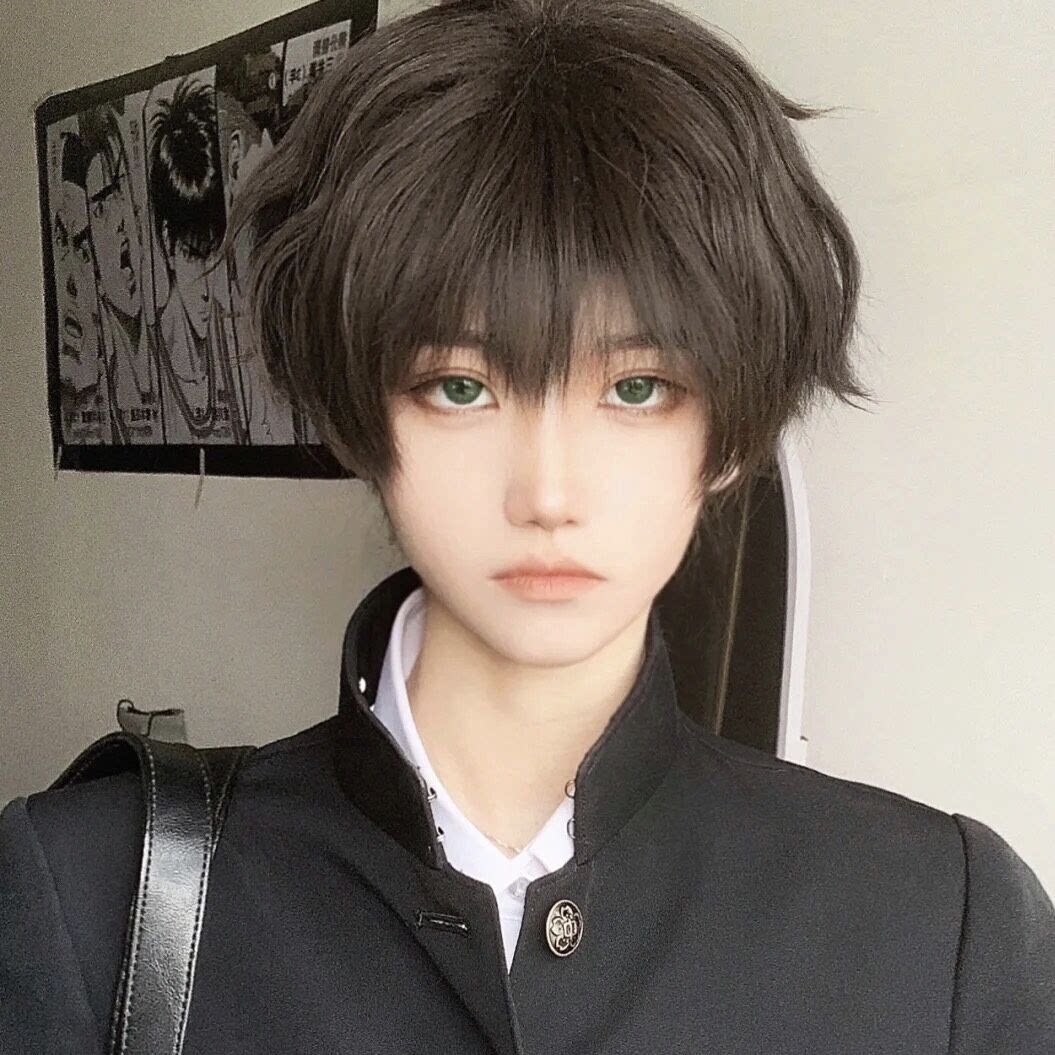 Wig boy short hair cos Japanese youth sense fake hair Zhengtai dk Korean version handsome net red natural full headgear