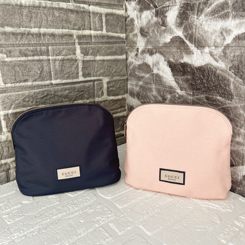 Counter Gift: Pink Shell Bag, Dreamy Fragrant Vanilla Orchid Zipper Cosmetic Bag, Simple and Stylish Storage Clutch Bag