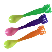 3 Colors Temperature Sensing Spoon for Kids Boys Girls Silic