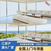 智能调光玻璃办公隔断投影膜移动门卫浴防窥电动变色智能隐私膜
