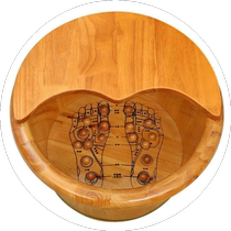Solid wood wooden bucket foot bath basin acupoint foot massage wooden bucket foot bath household foot bath basin foot bath wooden bucket factory direct sale