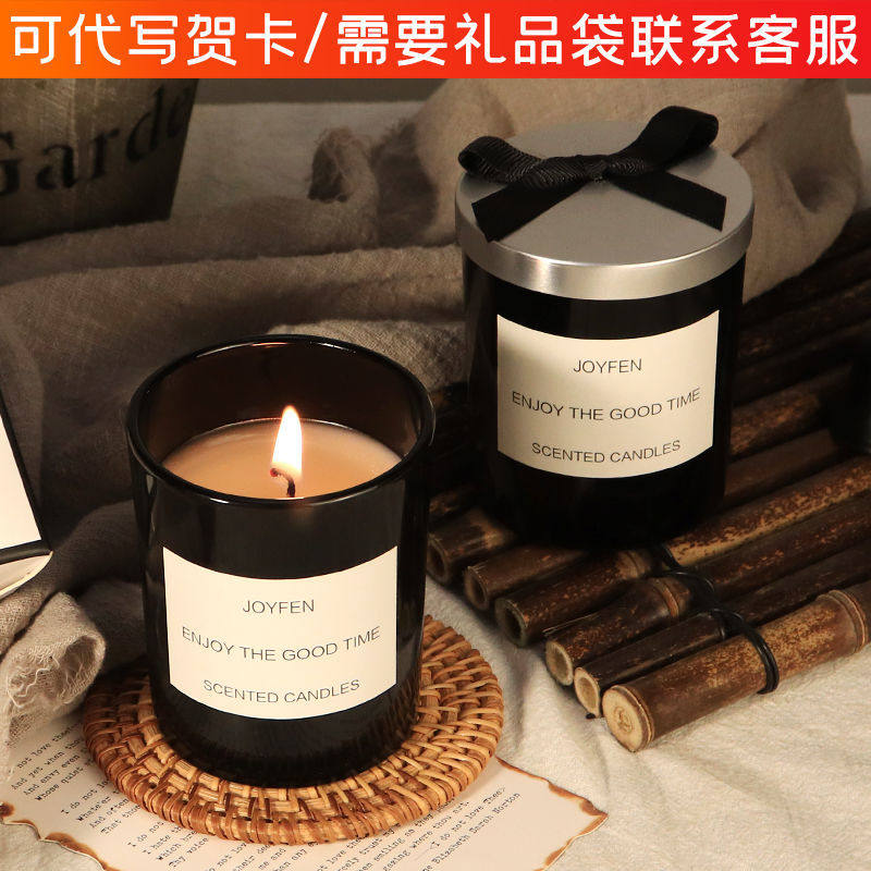 Affordable Fragrance Candles Ins home Nerves Bedrooms sleep Sleep Lavender Low Temperature Scents box Rae girls accompanied by