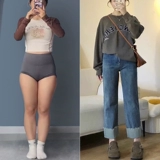 Осенние прямые свободные джинсы, штаны, большой размер, 2024 года, свободный крой