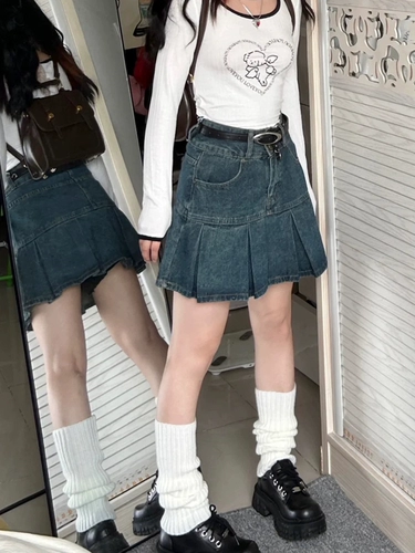 Летняя джинсовая юбка, большой размер