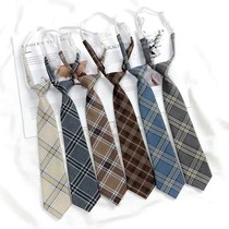 JK Small Tie Female College Style Lazy Day Uniform Original Cebu Shirt Tie Boost Students in Tide