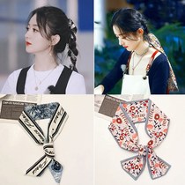 Zhao Liying same hair with summer fairy tied hair tied hair towel with summer thin headdress