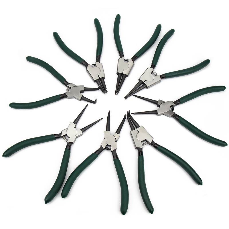 Outer inner circlip straight end elbow circlip clamp shaft with C- ring clamp hole with circlip clamp complete multi-function
