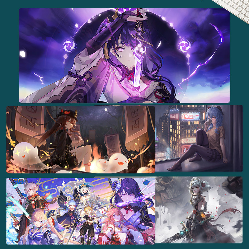 Original God Slip Rat Cushion Perimeter Ganrain Bell Away From Lionlight General Secondary Meta game Cartoon Extra-large Keyboard Mat