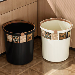 Antique trash can For Home 2025 New arrival large capacity Retro trash can living room bedroom bathroom sanitary bucket