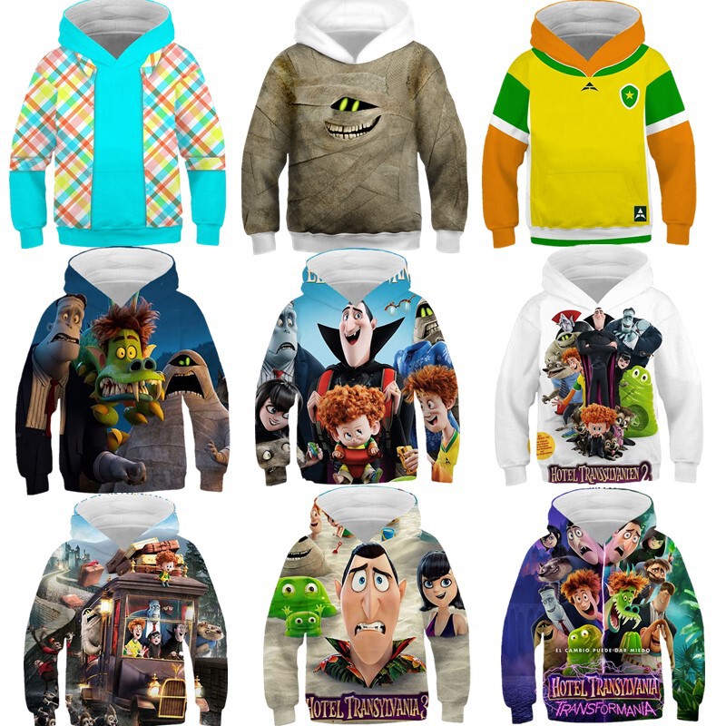 Amazon Europe and America Hotel Transylvania Cosplay Sweatshirt 3D Digital Printing Spring, Autumn and Winter Models Factory Direct Sale Amazon Europe and America Hotel Transylvania Cosplay Sweatshirt 3D Digital Printing Spring, Autumn and Winter Models Factory Direct Sale