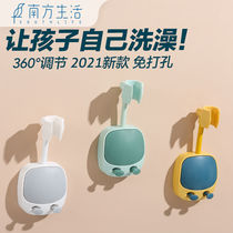 Free Punching Shower Holder Bath Head Fixed Suction Cup Shower Shower Nozzle Hanging Seat Bathroom Shower shower accessories Universal regulation